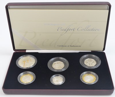 Lot 833 - Royal Mint United Kingdom: 2006 Piedfort Collection 6-coin set.