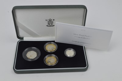 Lot 834 - Royal Mint United Kingdom: 2005 silver proof Piedfort 4-coin Collection