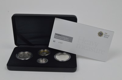 Lot 835 - Royal Mint United Kingdom: 2008 silver proof Piedfort 4-coin Collection