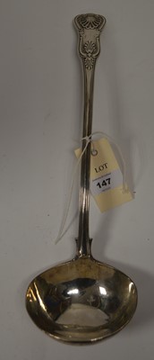 Lot 147 - A Victorian silver soup ladle, by Thomas Wimbush