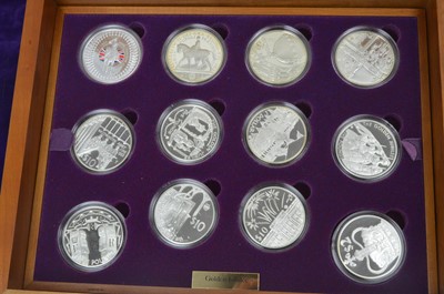 Lot 847 - Royal Mint United Kingdom: The Golden Jubilee Collection of twenty-four silver coins