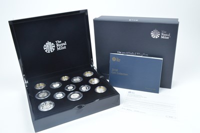 Lot 848 - Royal Mint United Kingdom: The 2018 silver proof coin collection