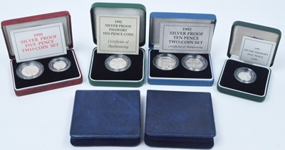 Lot 857 - Royal Mint United Kingdom: Silver Proof coins