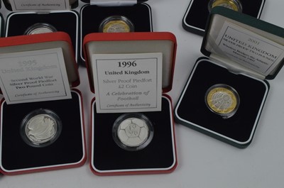 Lot 861 - Royal Mint United Kingdom: a collection of £2 silver Proof coins