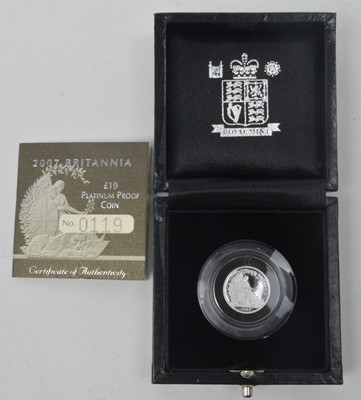 Lot 867 - Royal Mint United Kingdom: 2007 Britannia £10 platinum proof coin