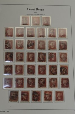 Lot 734 - A selection of GB QV 1.d red stamps inc cover and other stamps.