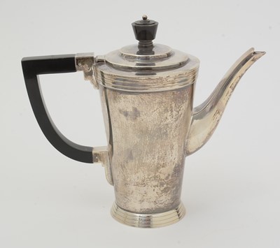 Lot 183 - A mid 19th Century silver three-piece coffee service.