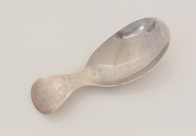 Lot 45 - A George III Scottish Provincial silver caddy spoon.