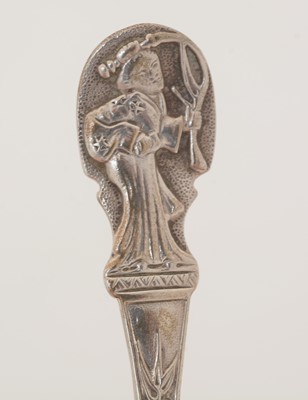 Lot 49 - A Victorian silver caddy spoon.