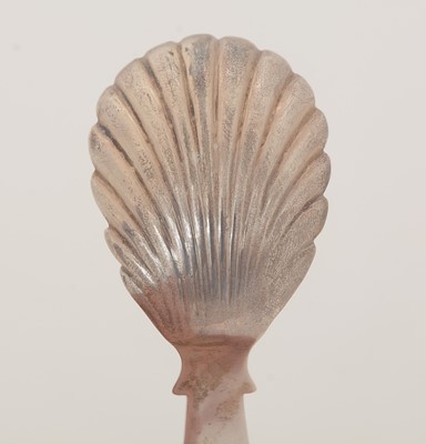 Lot 51 - A William IV silver Provincial caddy spoon.
