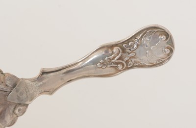 Lot 52 - A Victorian silver caddy spoon.