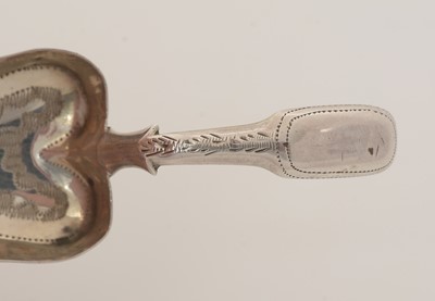 Lot 56 - Three silver caddy spoons.