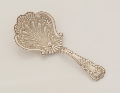 Lot 59 - A George IV silver caddy spoon.