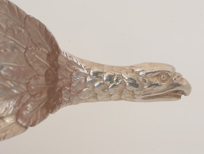 Lot 72 - An early Victorian silver "eagle's wing" caddy spoon.