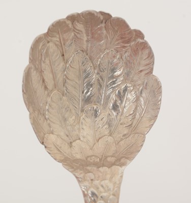 Lot 72 - An early Victorian silver "eagle's wing" caddy spoon.