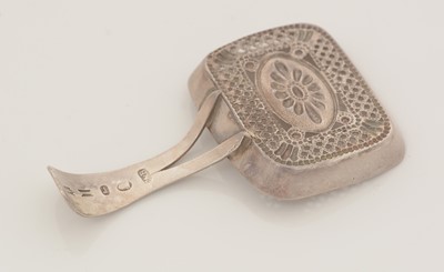Lot 84 - A George III silver caddy spoon.