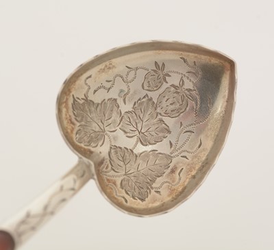 Lot 86 - A late Victorian silver caddy spoon.