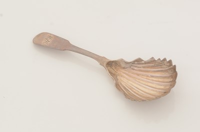 Lot 88 - A George III silver Irish caddy spoon.