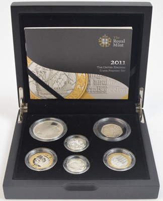 Lot 830 - Royal Mint United Kingdom: the 2011 silver Piedfort set.