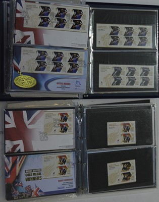 Lot 746 - London 2012 team GB gold medal winners stamp collection