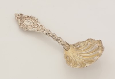 Lot 92 - A Victorian silver Provincial caddy spoon.