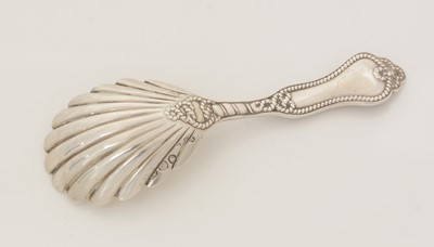 Lot 101 - A Victorian silver caddy spoon.