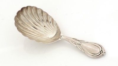 Lot 102 - A Victorian silver caddy spoon.