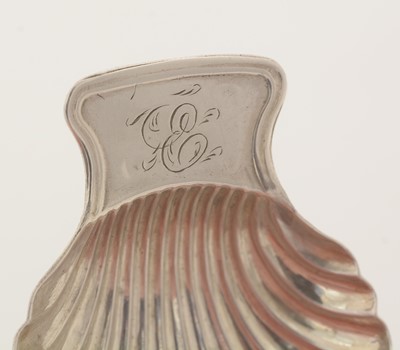 Lot 108 - A George III silver Provincial caddy spoon.