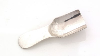 Lot 109 - A George V silver caddy spoon.
