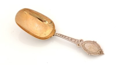 Lot 117 - A Victorian silver caddy spoon.