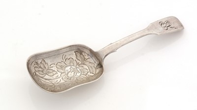 Lot 118 - A Victorian silver caddy spoon.