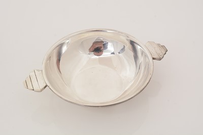 Lot 217 - A pair of Edward VIII silver Art Deco nut dishes.