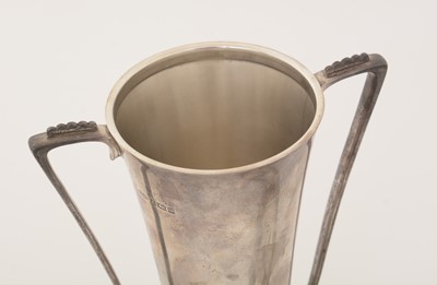 Lot 223 - An Elizabeth II silver Art Deco revival cup and cover.