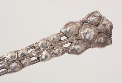 Lot 213 - A George V silver cast spoon.