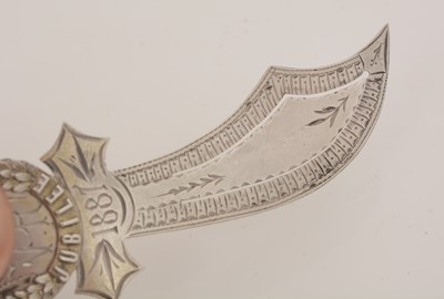 Lot 398 - Two silver bookmarks.