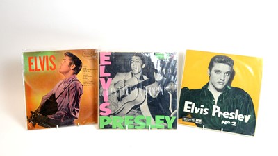 Lot 353 - 3 rare pressing of Elvis Presley records