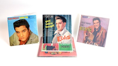 Lot 354 - 10" Elvis records and Christmas records