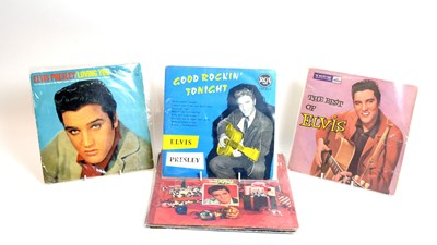 Lot 356 - 3 10" Elvis records and 3 Christmas albums