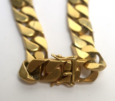 Lot 147 - A 9ct yellow gold identity bracelet
