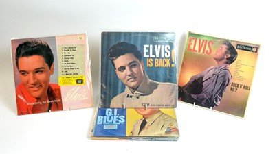 Lot 367 - 10 rare and foreign pressings of early 1960s Elvis records
