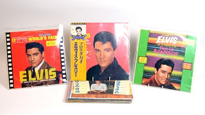 Lot 369 - 12 rare and foreign pressings of Elvis records spanning 1963-1965