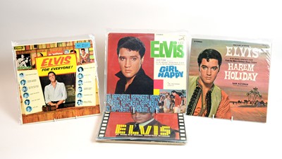 Lot 370 - 12 rare and foreign pressings of Elvis records spanning 1963-1965