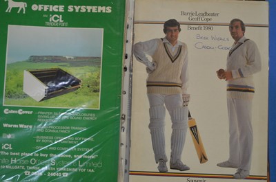 Lot 689 - Cricket interest biographies and signed brochures.