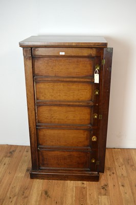 Lot 1 - A Victorian mahogany Wellington chest