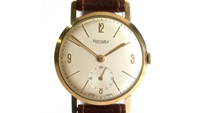 Lot 133 - Rotary: a 9ct yellow gold cased wristwatch