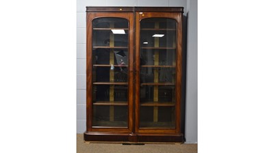 Lot 97 - A Victorian mahogany bookcase.