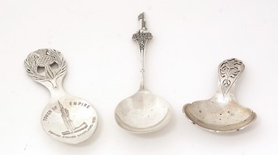 Lot 128 - Scottish market silver caddy spoons.