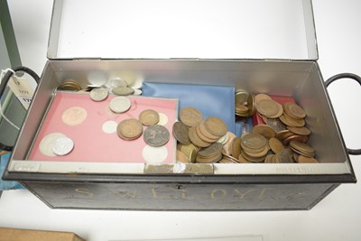 Lot 175 - A large quantity of mostly British copper coinage, and other coins.