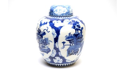 Lot 844 - Chinese Blue and White ginger Jar, 19th Century