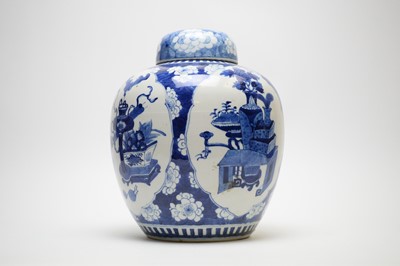 Lot 844 - Chinese Blue and White ginger Jar, 19th Century
